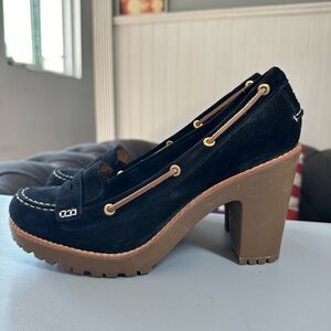Sperry Top-Sider Women's Darlington Pump Black Suede Size 10
